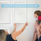 Art3d Premade Bilinear Frame Accent Molding Set, Pre-Cut Decorative Wainscoting - Image 7