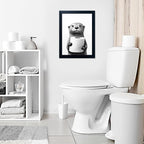 Black and White Bathroom Wall Art, Funny Bathroom Wall Decor, Toilet Paper in - Image 6