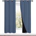 NICETOWN Full Shade Curtain Panels 72 inches Long, Pair of Energy Smart & Noise by NICETOWN
