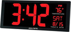 AcuRite 14.5" Large Digital LED Oversized Wall Clock - Image 5