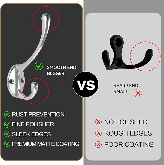 Wall Hooks for Hanging, for Living Room, Bedroom for Towel - Image 5