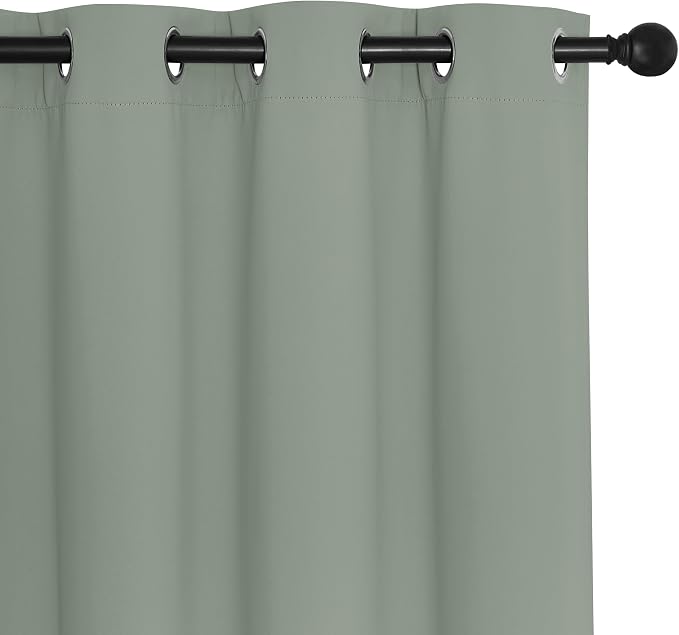 NICETOWN Room Divider Curtain 132 Inches Long, Wide Blackout Sliding Door - Image 7