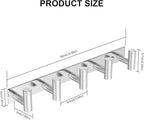 VAEHOLD Silvery Hat and Coat Wall Mount Rack - Image 4