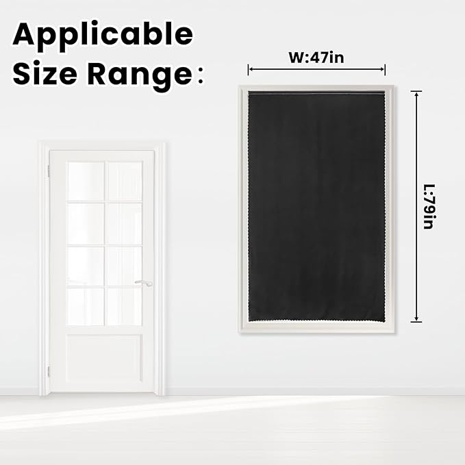 Adhesive Blackout Curtains- Self Stick Shades Window Blinds Curtains No Rod - Image 7