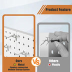 PBHEPJ 4 Pcs Metal Pegboard Panels, Heavy Duty Peg Boards - Image 6