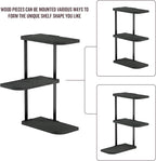 Love-KANKEI Corner Shelf Wall Mount of 3 Tier Rustic Wood Floating Shelves - Image 5