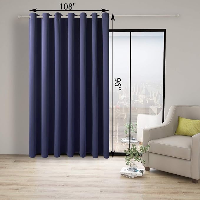 BONZER Room Divider Curtain Total Privacy Wall Wide Thermal Insulated Blackout - Image 4