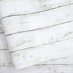 Abyssaly White Gray Wood Contact Paper 35.4 in X 118 in Self-Adhesive Removable by Abyssaly
