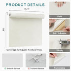VEELIKE Self Adhesive Off-White Velvet Drawer Liner - Image 8