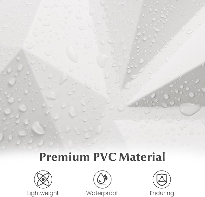 Giantex 100 Pack 3D Wall Panels, Lightweight Waterproof, DIY Cut & Paint - Image 4