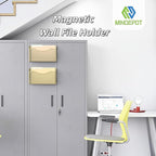MINDEPOT Magnetic Wall File Organizer, Hanging Wall Mounted File Folder Binder - Image 6