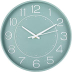 HZDHCLH 10 inch Small Wall Clock, Battery Operated, Mint Green, Modern Quartz by HZDHCLH