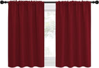 NICETOWN 30 inch Curtains for Small Windows, Thermal Insulated Privacy Short - Image 2