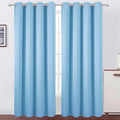 LEMOMO Blackout Curtains 52 x 120 Inch Long Sky Blue Curtains Set of 2 Panels by Lemomo