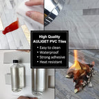 AULIGET 20 Sheets Peel and Stick Backsplash, Distressed Wood Look PVC Wall - Image 5