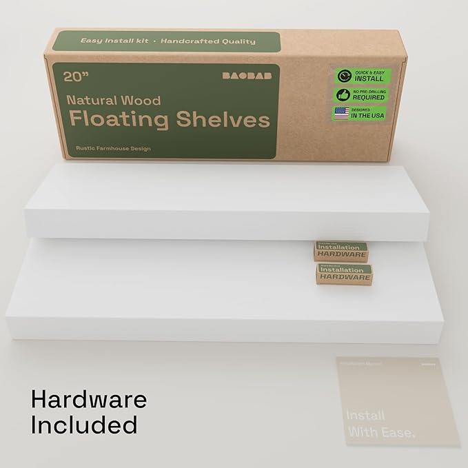 BAOBAB WORKSHOP Wood Floating Shelves - Image 6