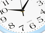 Bernhard Products Light Blue Wall Clock Silent Non Ticking - Image 2