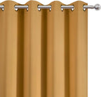 LEMOMO Blackout Curtains 66 x 84 inch/Mustard Yellow Curtains Set of 2 - Image 6