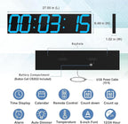 CHKOSDA Digital Wall Clock, Oversize Led Digital Clock Large Display - Image 2