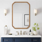 WallBeyond 24" x 36" Rounded Corner Arch Wall Mirror by WallBeyond