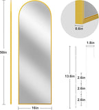 Rowjut Full Length Door Mirror, Wall Mounted Wall Mirrors, Cloakrooms, etc. - Image 6