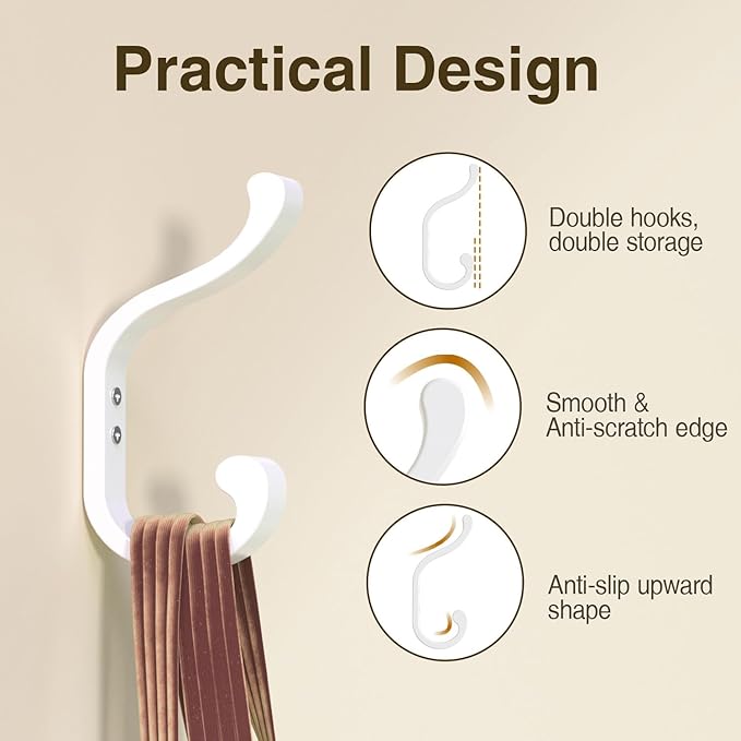 Large Wall Hooks for Hanging Coats - Image 5