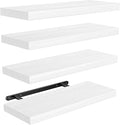 AMADA HOMEFURNISHING Floating Shelves, Paulownia Wood Wall Shelves by AMADAHOMEFURNISHING