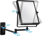 QiMH 3X Magnified Wall Mounted Mirror, Rectangular 8x6 Inch - Image 4