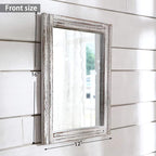 AAZZKANG Wall Mirror with Wood Framed Rustic Mirrors - Image 2