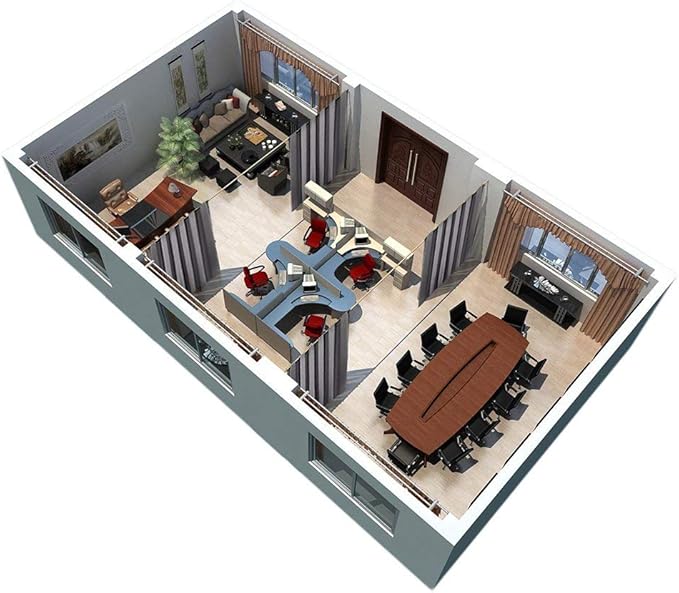RYB HOME Blackout Office Room Divider Energy Efficient Furniture Protected - Image 9