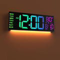 JALL 13" Large Digital Wall Mount Clock, Count Down Timer, Big LED, Temperature by JALL