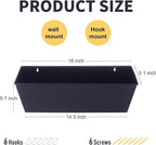 Wall Hanging Planters for Outdoor Plants 16 Inch Large Metal Fence Pots - Image 6
