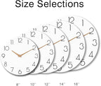 cicininc Wall Clock, 16 Inch Wooden Battery Operated Wall Clocks Silent - Image 4