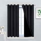 Yakamok 45 Inch Length 100% Blackout Curtains by Yakamok