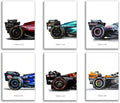 CSLGQGV Car Posters Classical Supercar Prints Vintage Racing Car Canvas Painting by Unknown