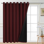Yakamok 100% Blackout Extra Wide Thermal Insulated Curtains, Total Shade Patio by Yakamok