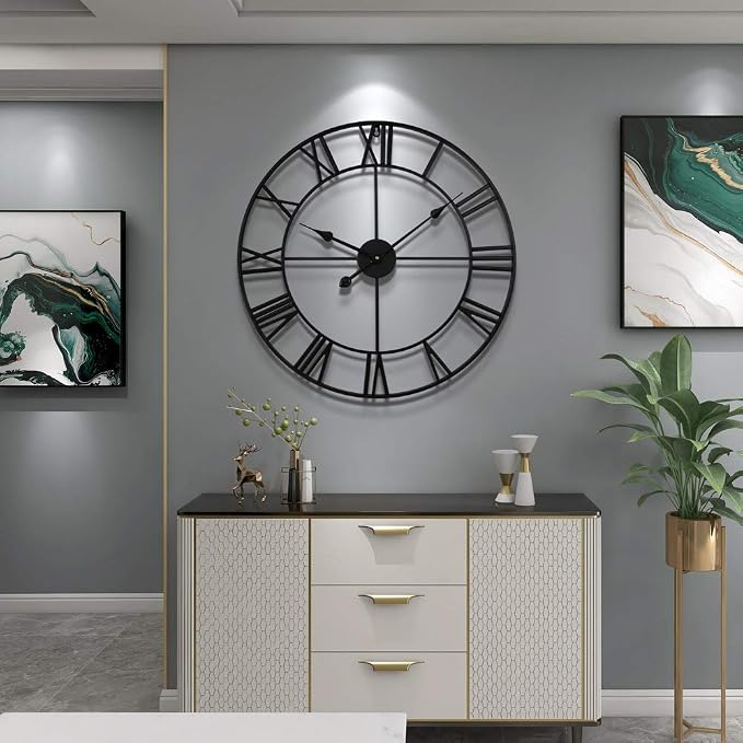 LEIKE 16" Large Wall Clocks Battery Operated, Round Modern Silent Non-Ticking - Image 8