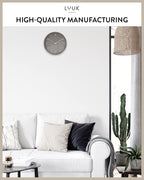 LUUK LIFESTYLE Wall Clock with Silent Movement, Minimalist Scandinavian Design - Image 6