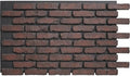 EverStone Aged Brick Faux Brick Panel, 46 7/8"W x 27"H x 1 1/4"D, Cinder Color by EkenaMillwork