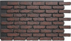 EverStone Aged Brick Faux Brick Panel, 46 7/8"W x 27"H x 1 1/4"D, Cinder Color by EkenaMillwork