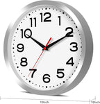 Roymnie Wall Clock Silent Non-Ticking Modern Clock Battery Operated 10 Inch - Image 3