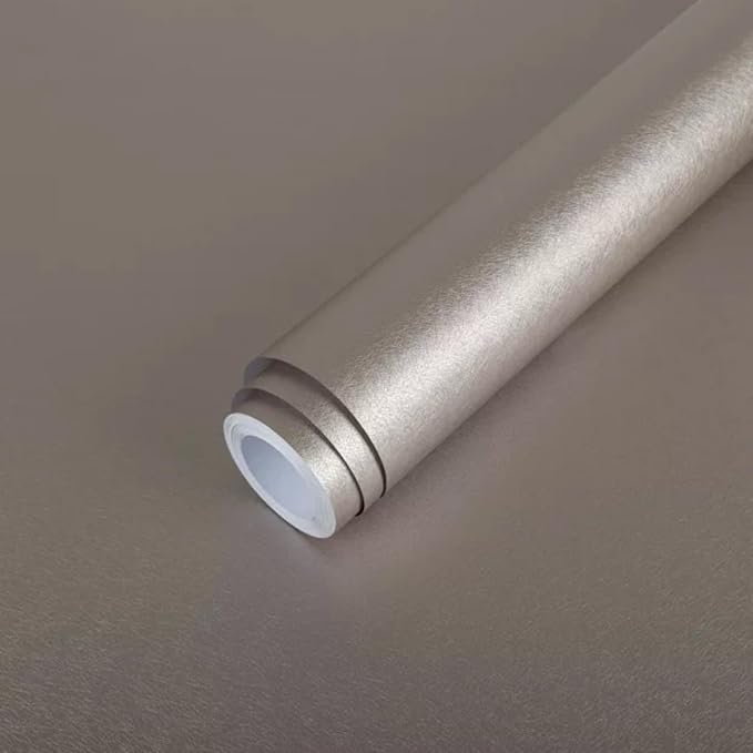 Taupe Peel and Stick Self Adhesive Wallpaper by Abyssaly