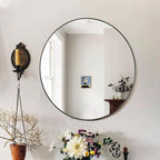 VooBang Black Round Mirror, Small 16" Circle Mirror, Round Wall Mirror - Image 5