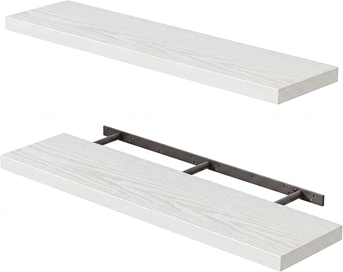Fixwal Floating Shelves for Wall, Bathroom and Kitchen, for Storage, Room Decor by Fixwal