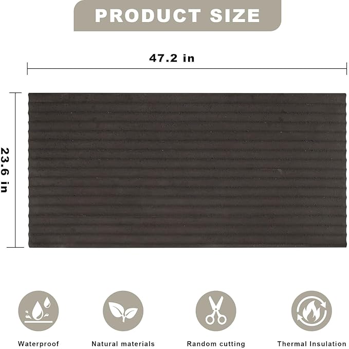 3D Wall Panels - 4PCS 47.2"x23.6" Faux Stone Wall Covering - MCM Modified Clay - Image 2