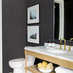 15.7" X 118" Black Silk Wallpaper Embossed Self Adhesive Peel and Stick - Image 6