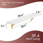 DINZI LVJ Long Wall Shelves, 39.4Inch Wall Mounted Shelves, Floating Shelves - Image 3