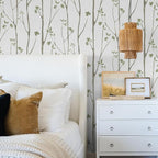 Timeet Peel and Stick Wallpaper Green Leaf Wall Paper Boho Floral Contact Paper - Image 6