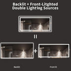 LOAAO 77X36 LED Bathroom Mirror - Image 6