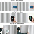 MIULEE Back Tab Light Blocking Curtains 96 Inch Long 2 Panels Set - Image 5